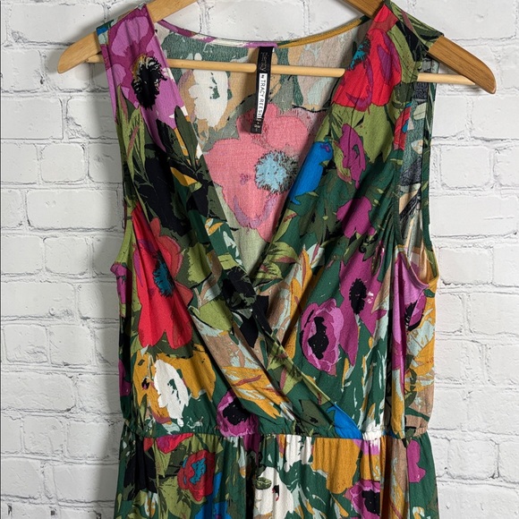 ANTHROPOLOGIE PLENTY by Tracy Reese Daphne Faux Wrap Floral Sleeveless Dress S - Picture 4 of 8